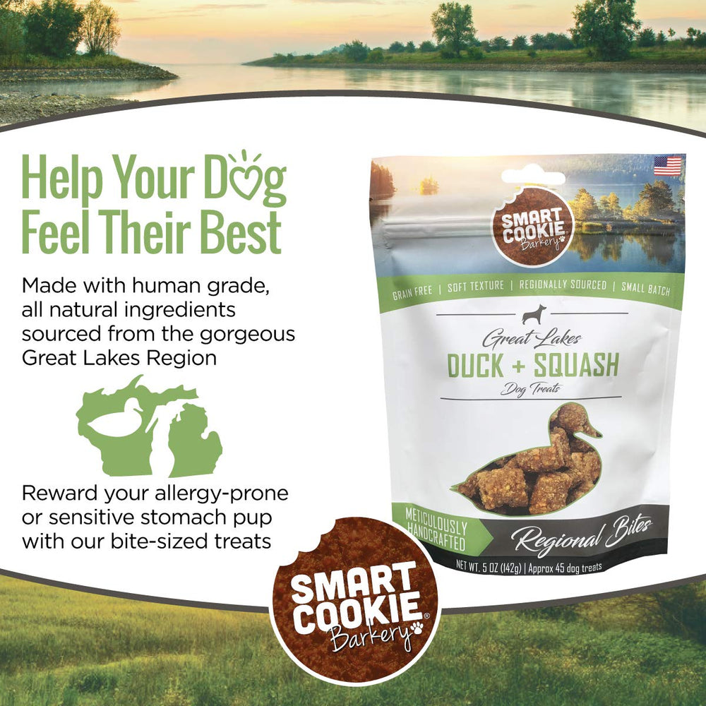 Smart Cookie Duck & Squash ingredientes de grado humano para perros sensibles
