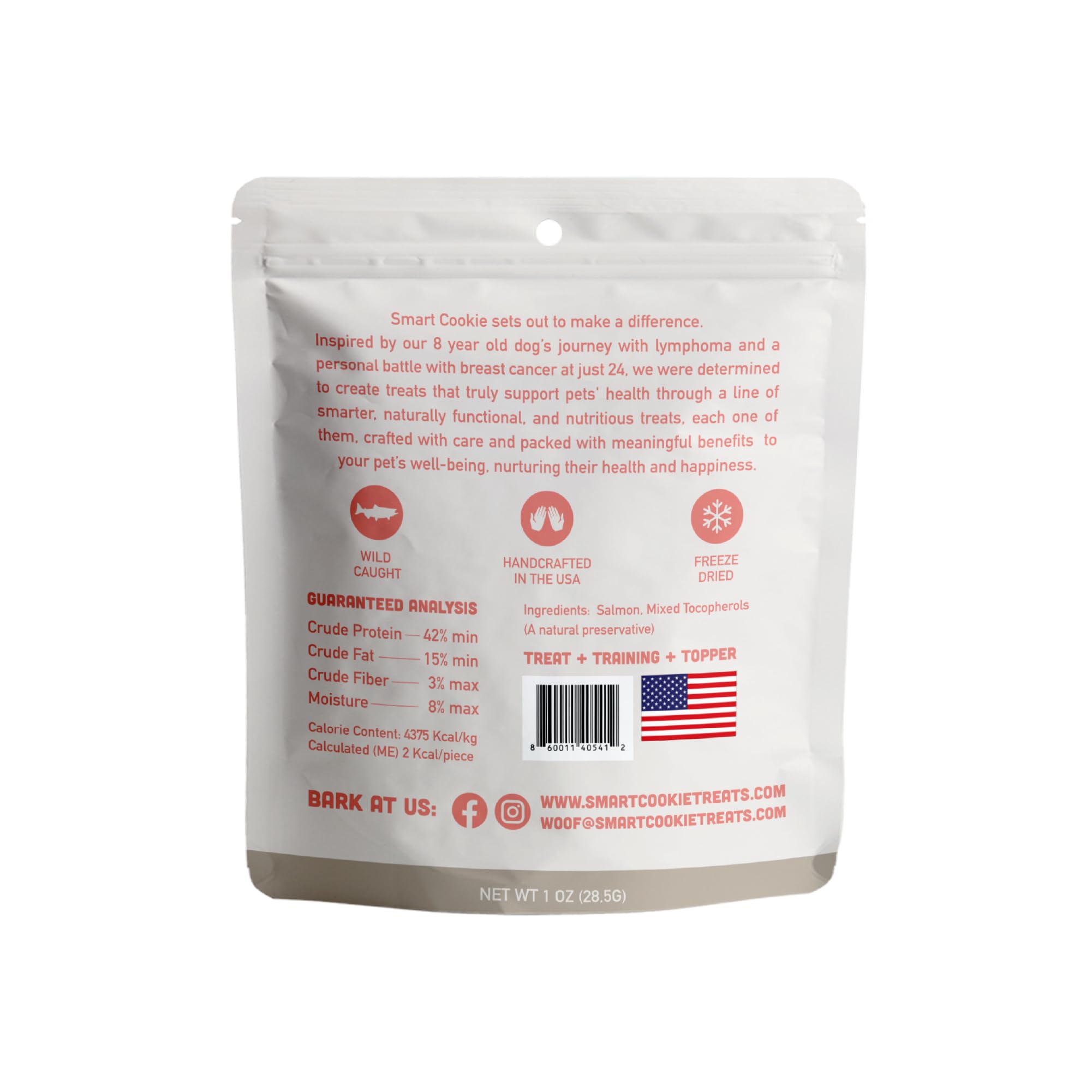 Smart Cookie Sin rellenos: snack puro y simple, sin aditivos para comer con tranquilidad.