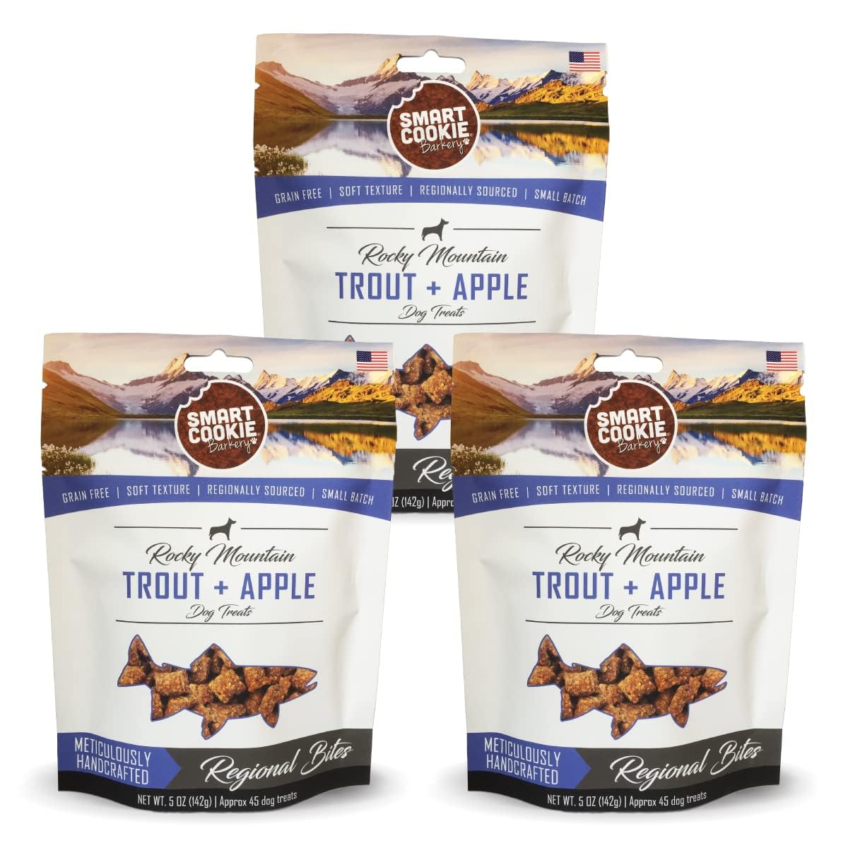 Smart Cookie Trout & Apple: bocaditos suaves para entrenamiento.