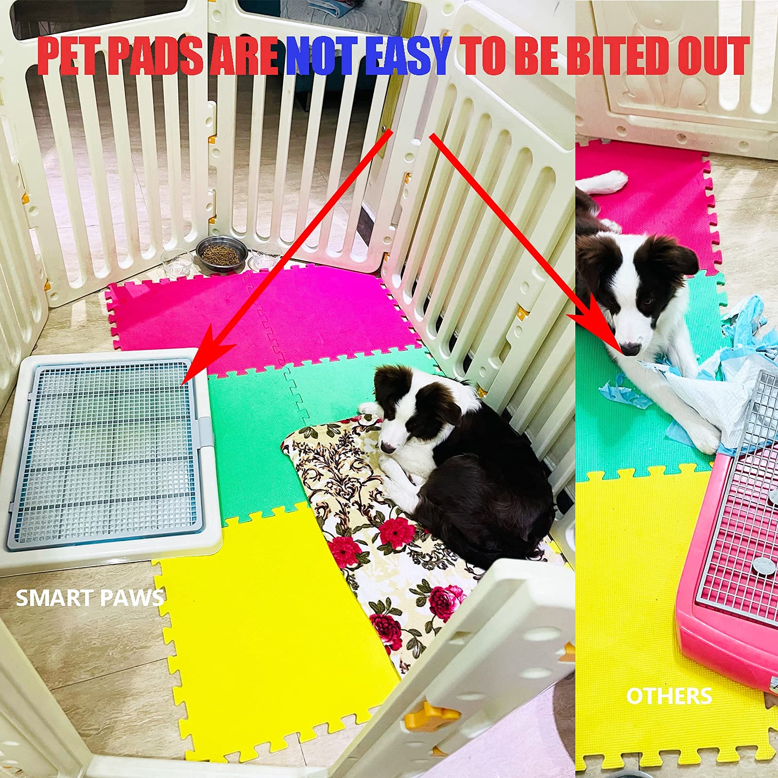 Smart Paws placa de malla a 2 cm, evita mojar patas.
