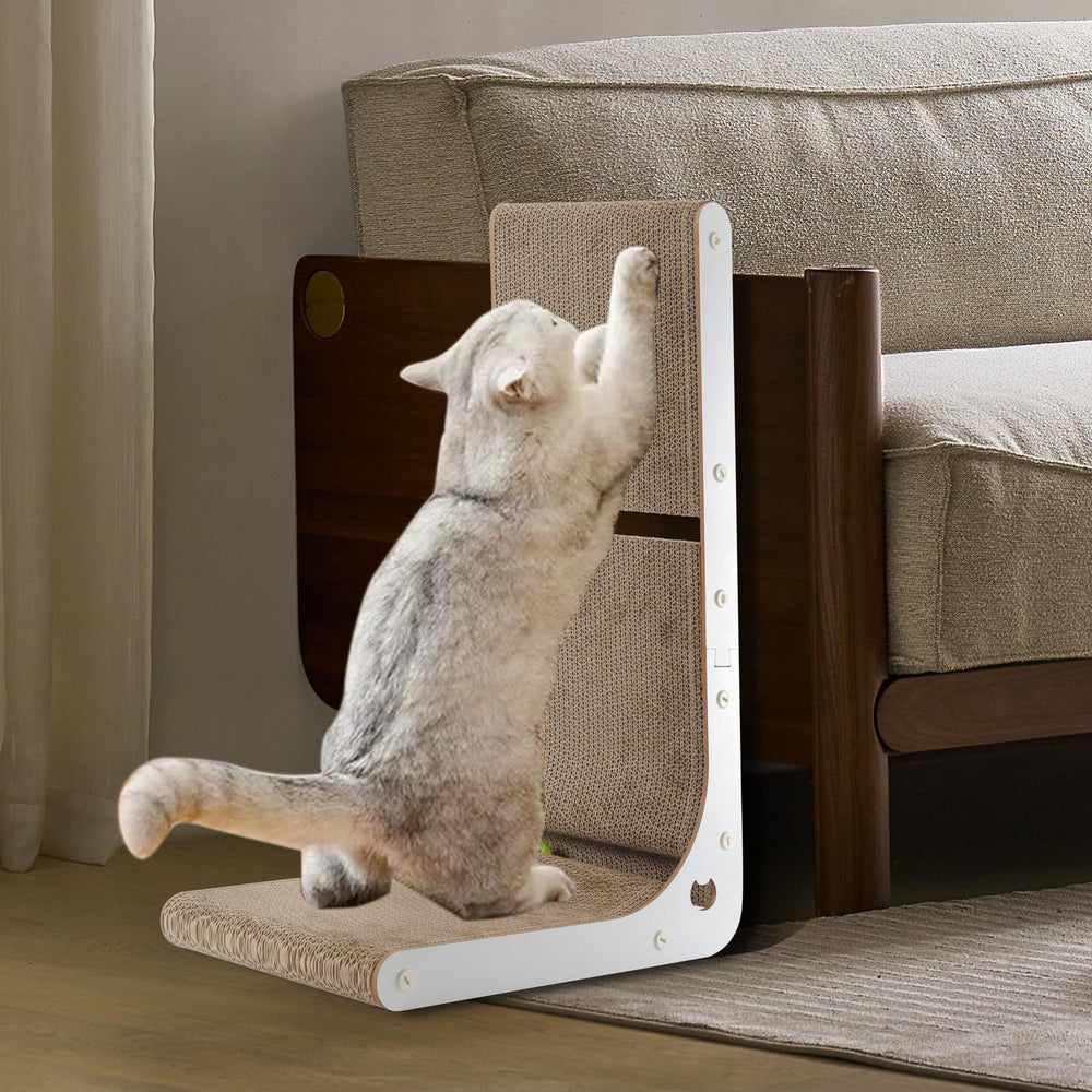 SMARTBEAN rascador para interiores protege muebles al atraer con catnip.
