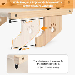 SMARTBEAN poste rasca para ventana que protege muebles y entretiene al gato.