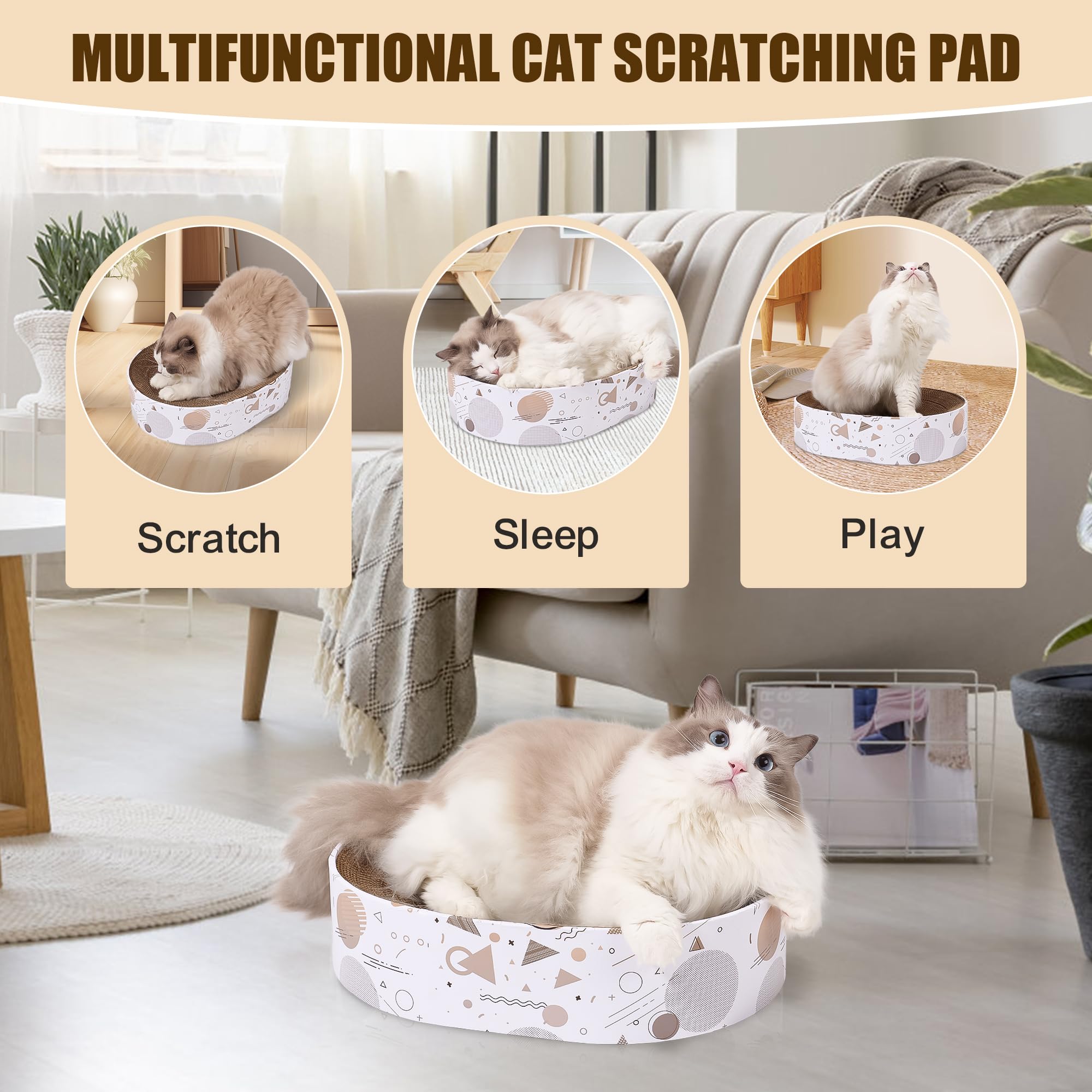 SMARTBEAN uso multifuncional: rascar y descansar, diseño compacto encaja en cualquier habitación.