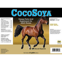 SmartEquine CocoSoya Aceite: brillo de pelo para un pelaje suave y resplandeciente.