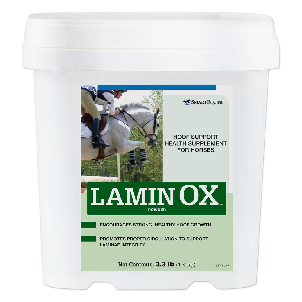 SmartEquine LaminOX Polvo envase: envase práctico para dosis diaria de cascos