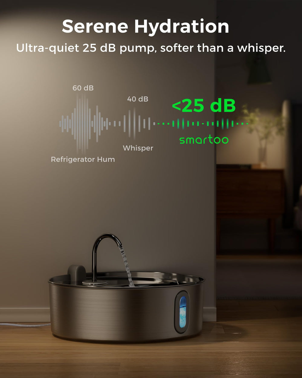 Smartoo acero inoxidable 304 ofrece durabilidad y limpieza fácil.