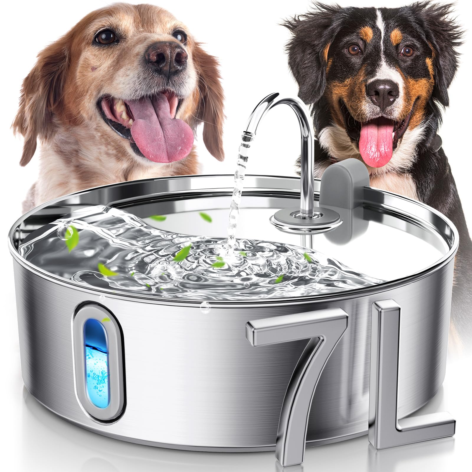 Smartoo bebedero para perro grande con 7L de capacidad, ideal para hidratación prolongada.