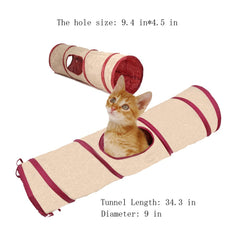 SmartyKat Crackle Chute, abertura lateral amplia para esconderse y perseguir.