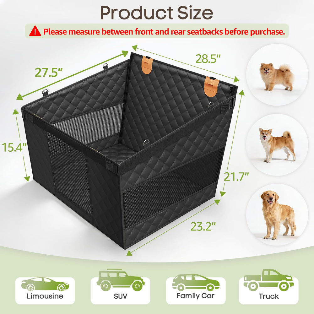 Smatto asiento para perros grandes con cabecera elevada para mayor comodidad.