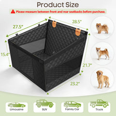 Smatto asiento para perros grandes con cabecera elevada para mayor comodidad.