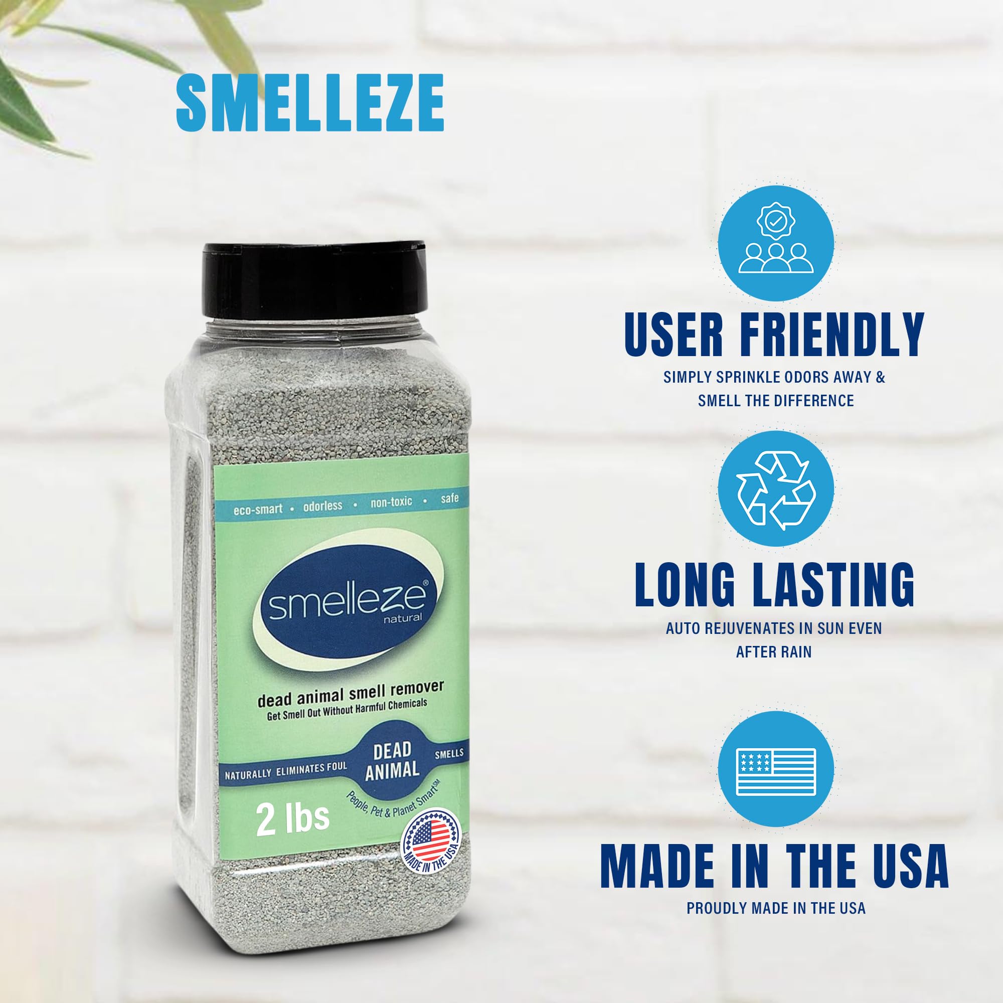 SMELLEZE fabricado-en-estados-unidos apoyo local y menor huella de carbono.