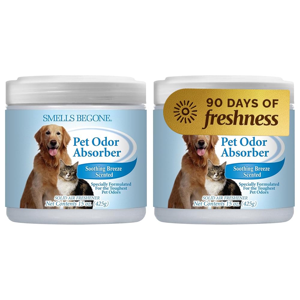 Gel SMELLS BEGONE eliminador de olor para hogar, neutraliza olores de mascotas.