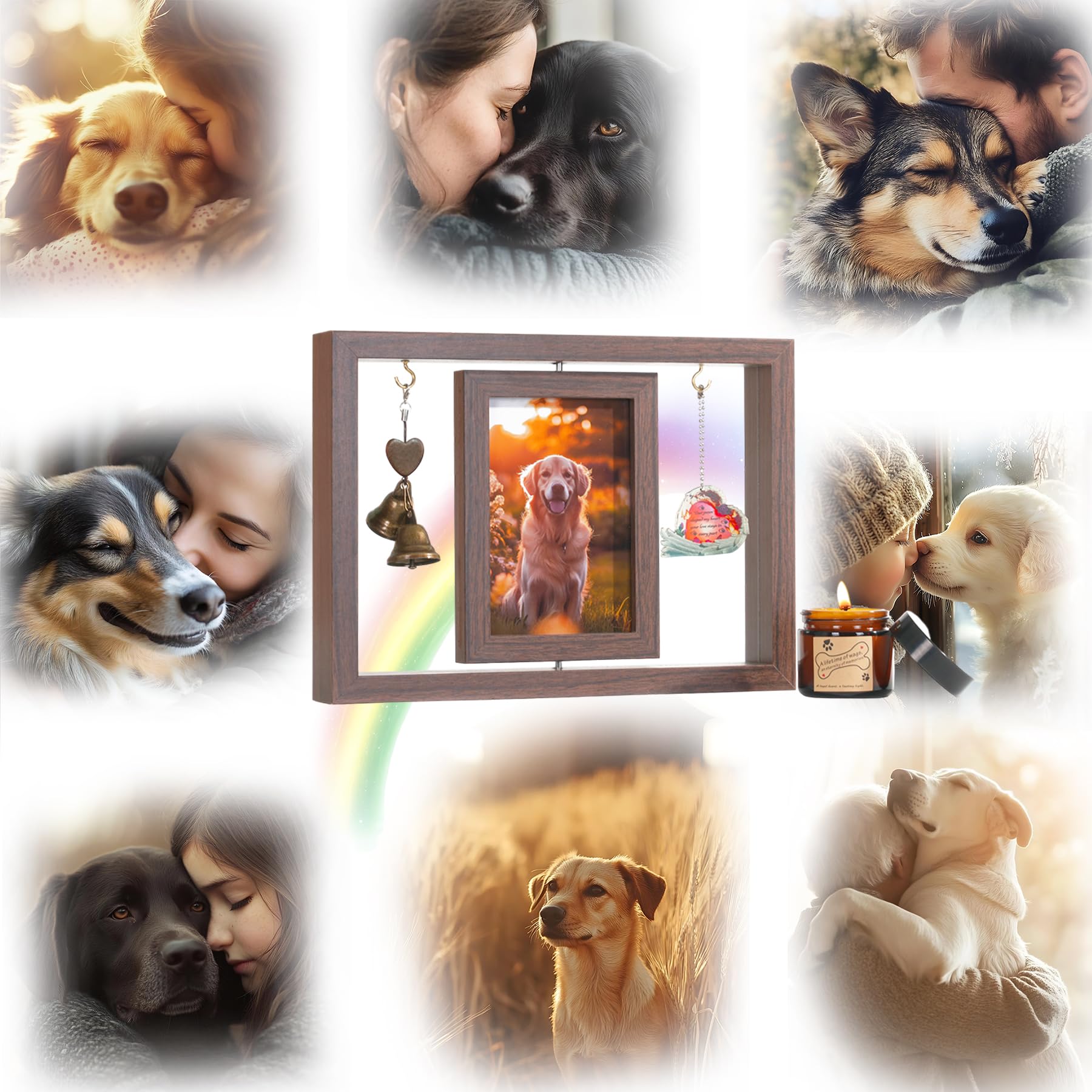 Smilkaiger colgante-corazon-madera: recuerdo sentimental para guardar junto a la foto