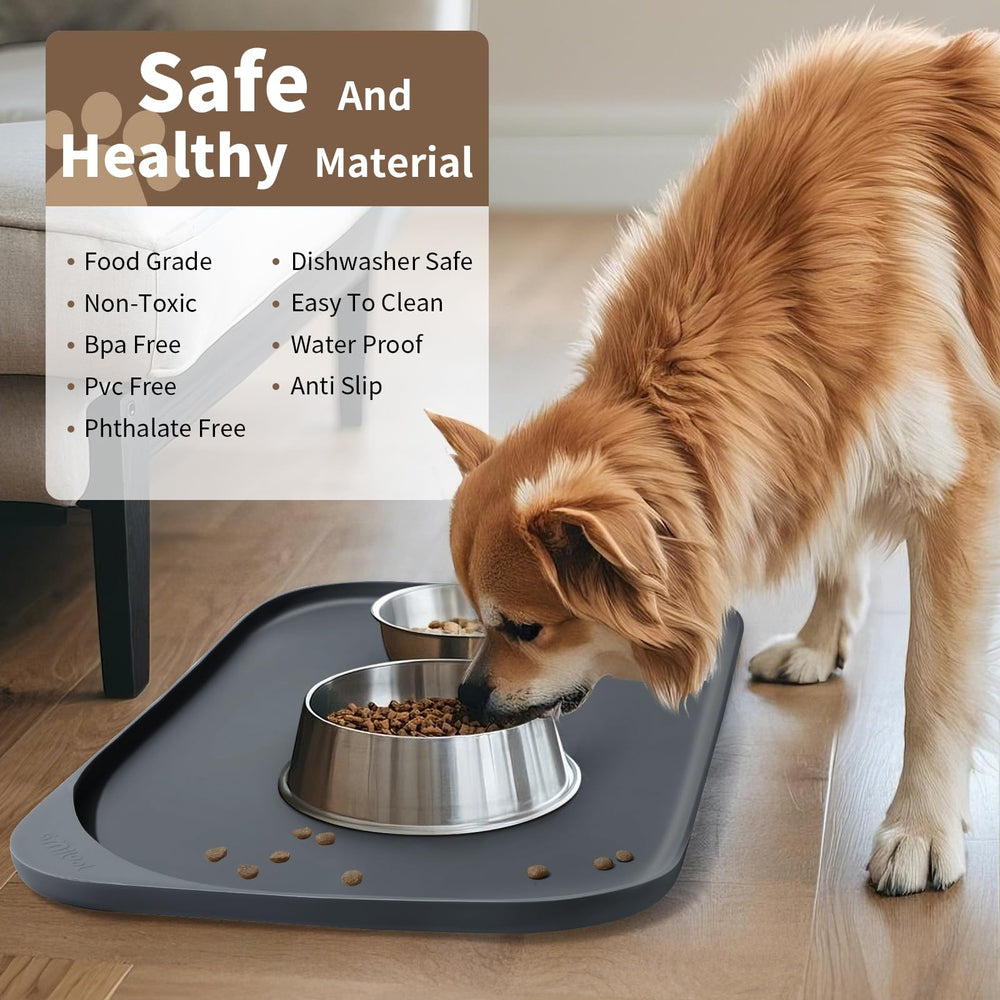 Smilool base antideslizante para comida de mascotas, reduce movimientos del cuenco.