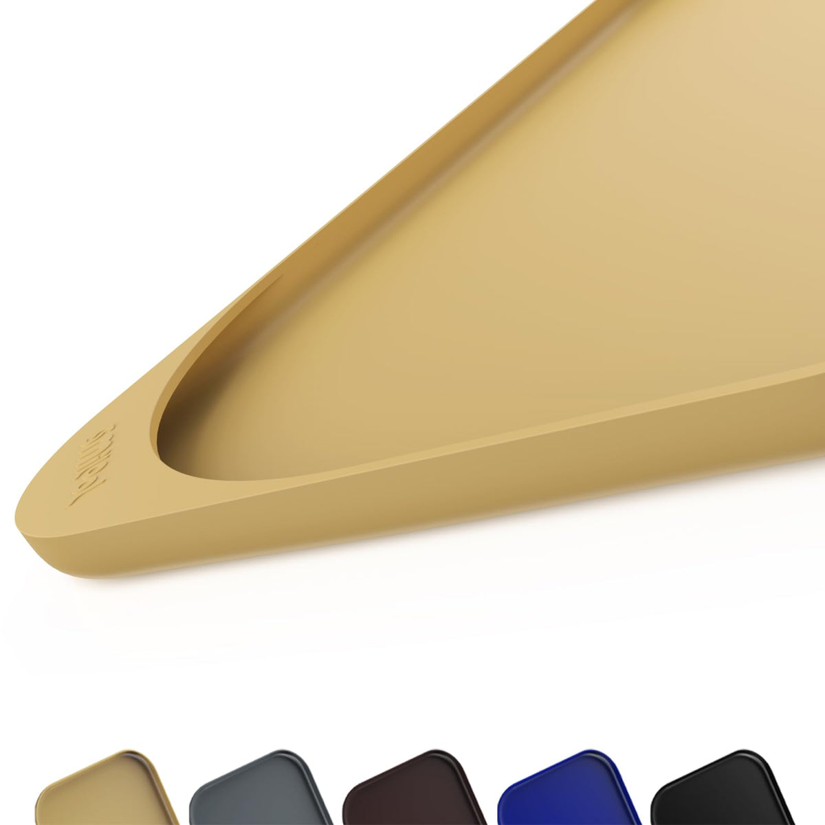 Smilool mat de silicona para comida de mascotas, color beige; protege el suelo de derrames.