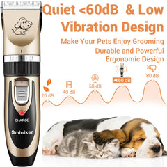 Sminiker Professional corta pelo de perro con guía de seguridad.