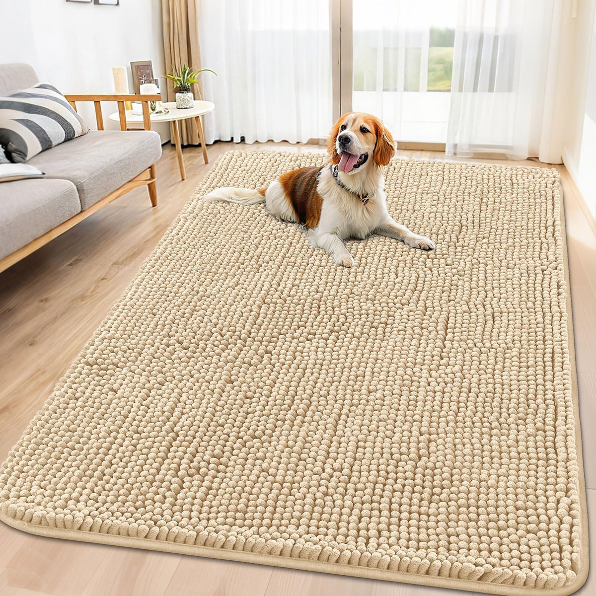 Smiry alfombra absorción de humedad para patas, ideal para secar al entrar.