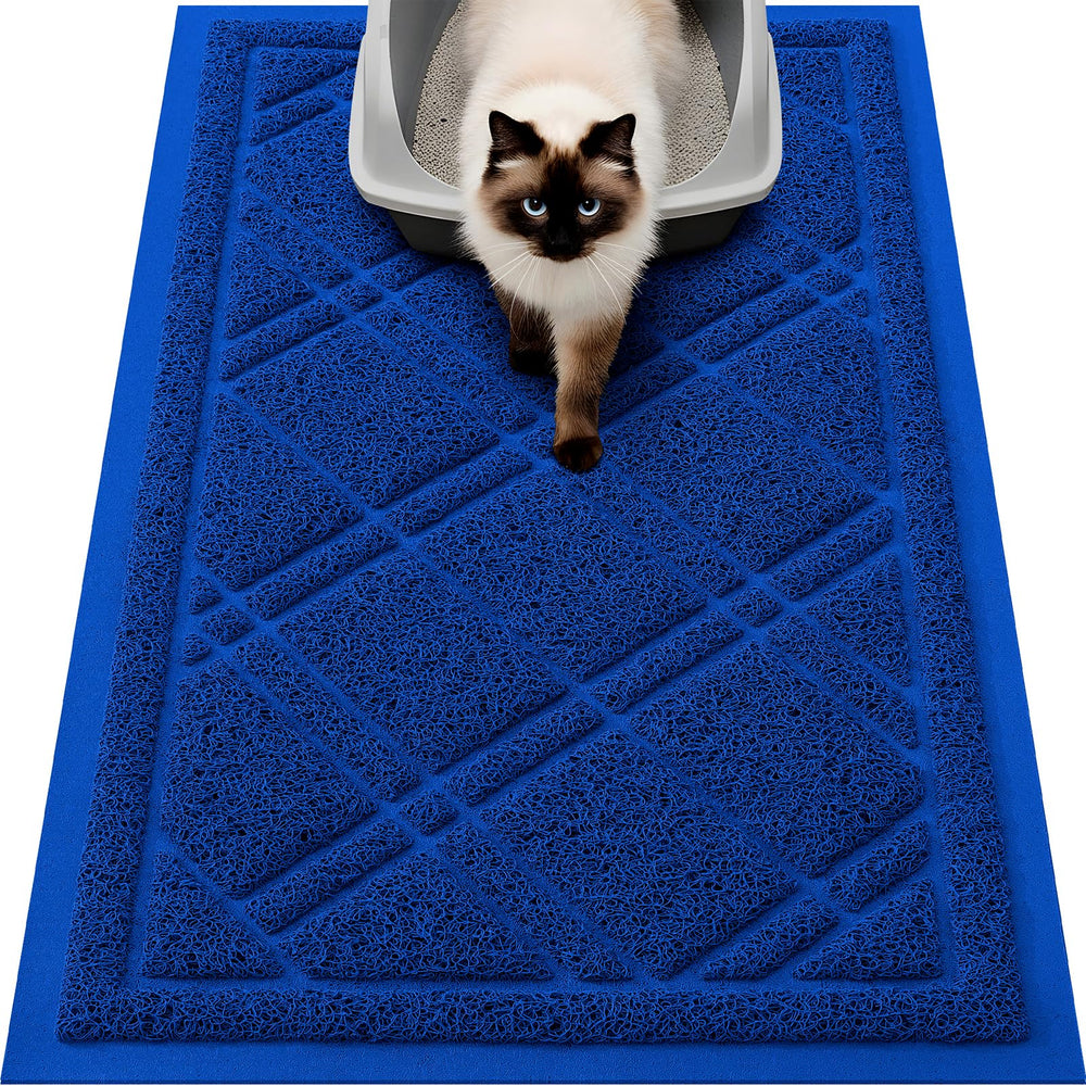 Alfombra para arenero Smiry con malla gruesa captura arenilla y reduce derrames.