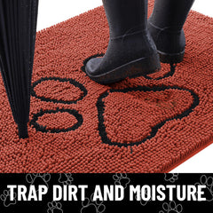 Smiry alfombra puerta absorbente: atrapa humedad para recibimiento limpio.