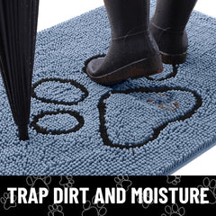 Smiry Alfombra con absorción de suciedad para mantener los suelos limpios.