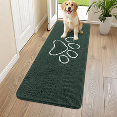 Smiry alfombra de entrada chenille, suave para pies y mayor confort al entrar.