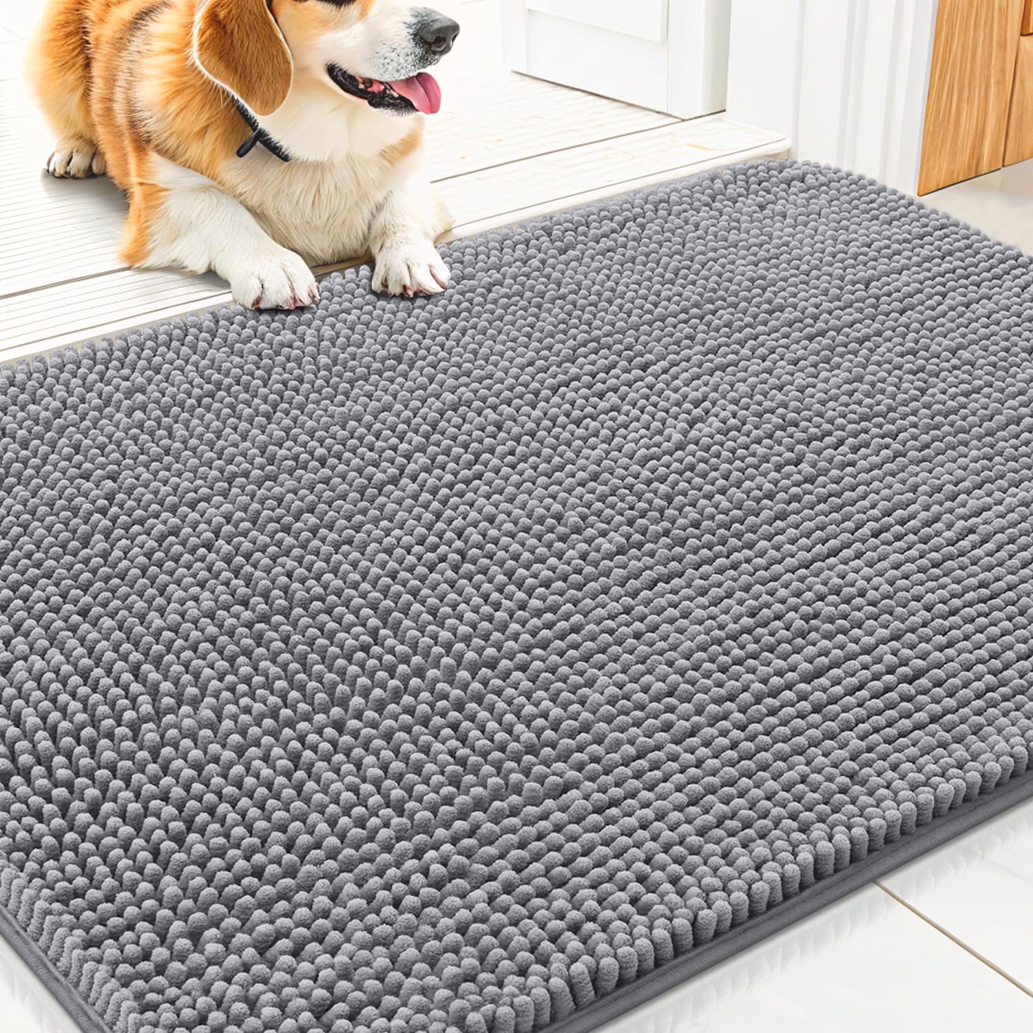 Smiry alfombra-entrada-patas-barro: absorbe humedad para suelo seco.