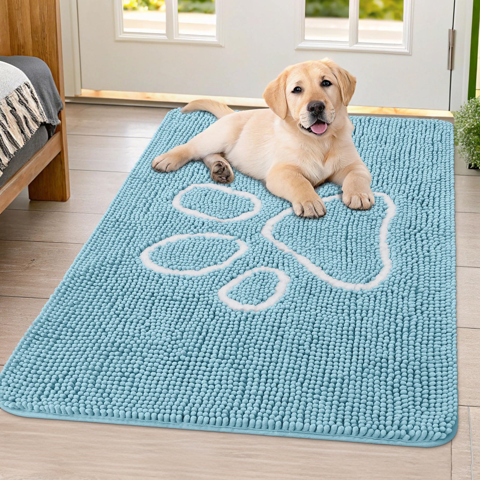 Smiry alfombra de entrada para patas: absorbe humedad y suciedad al entrar.