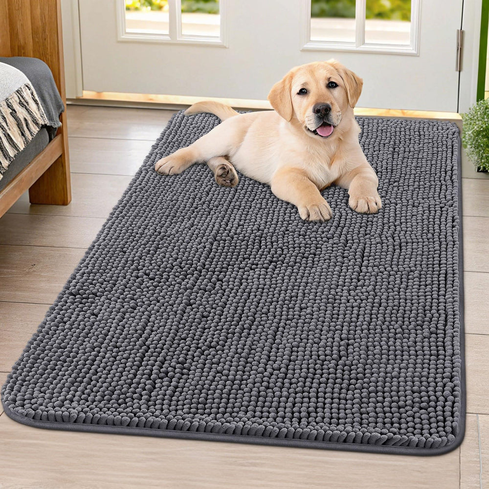Smiry alfombra para perros en la entrada absorbe humedad y evita charcos.