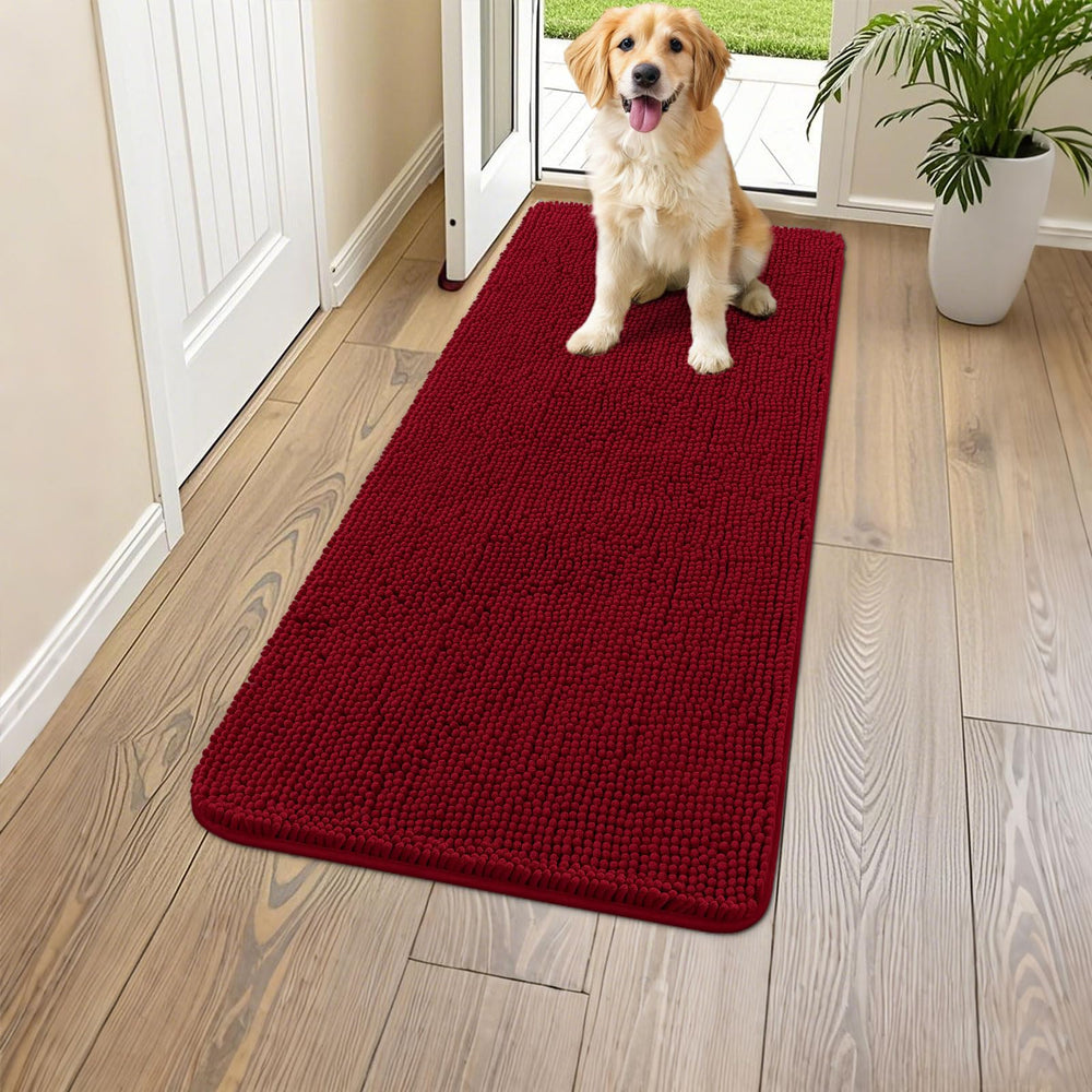 Smiry Alfombra de entrada para perros mojados absorbe humedad y evita charcos.