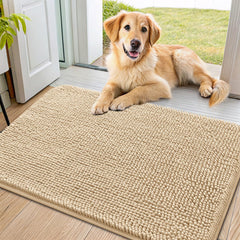 Smiry alfombra de entrada para perros absorbe humedad para suelos limpios.