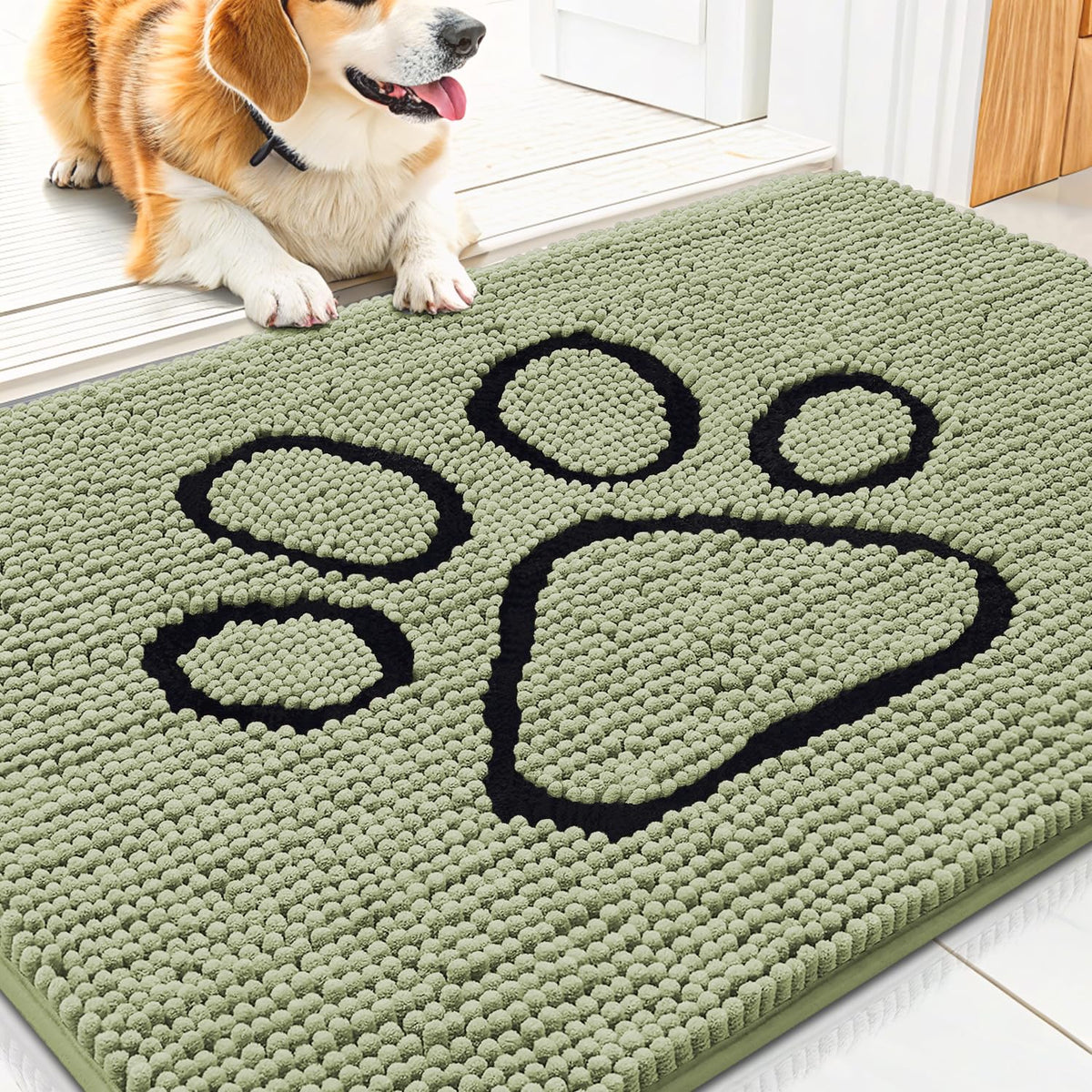 Smiry alfombra-entrada-perros absorbente ideal para mantener limpio el interior.