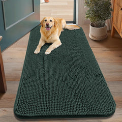 Alfombra Smiry para perros con huellas mojadas, evita charcos en la entrada.
