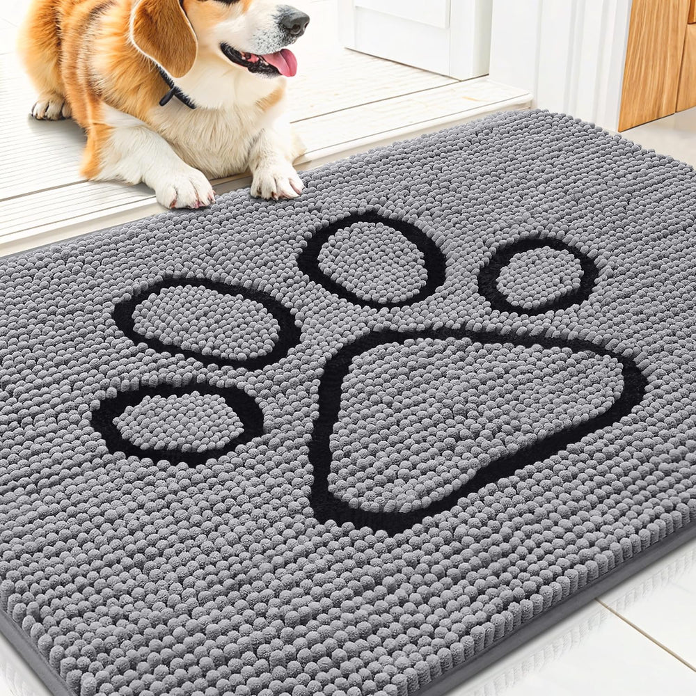 Smiry alfombra para perros, patas en lodo: absorbe humedad y mantiene limpia la entrada.