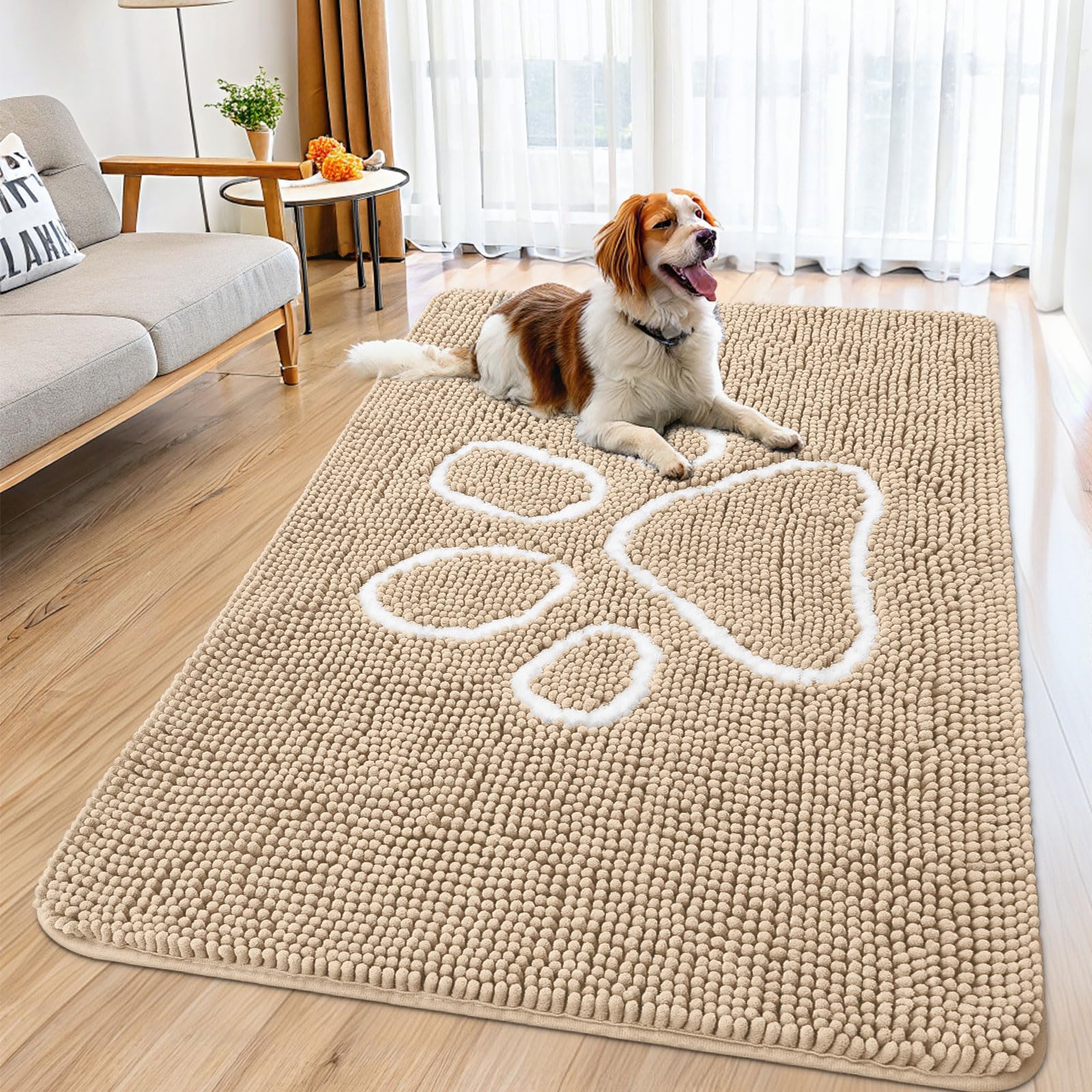 Smiry alfombra de entrada para perros con tacto suave