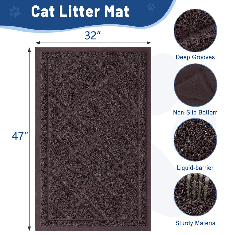 Smiry alfombra impermeable barrera de líquidos mantiene el suelo seco.