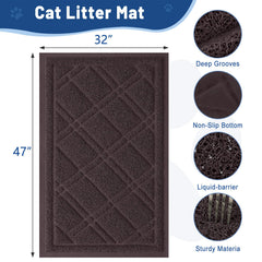 Smiry alfombra impermeable barrera de líquidos mantiene el suelo seco.