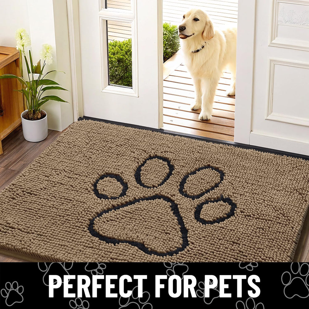 Smiry Alfombra para patas de perros al entrar mantiene el suelo limpio.