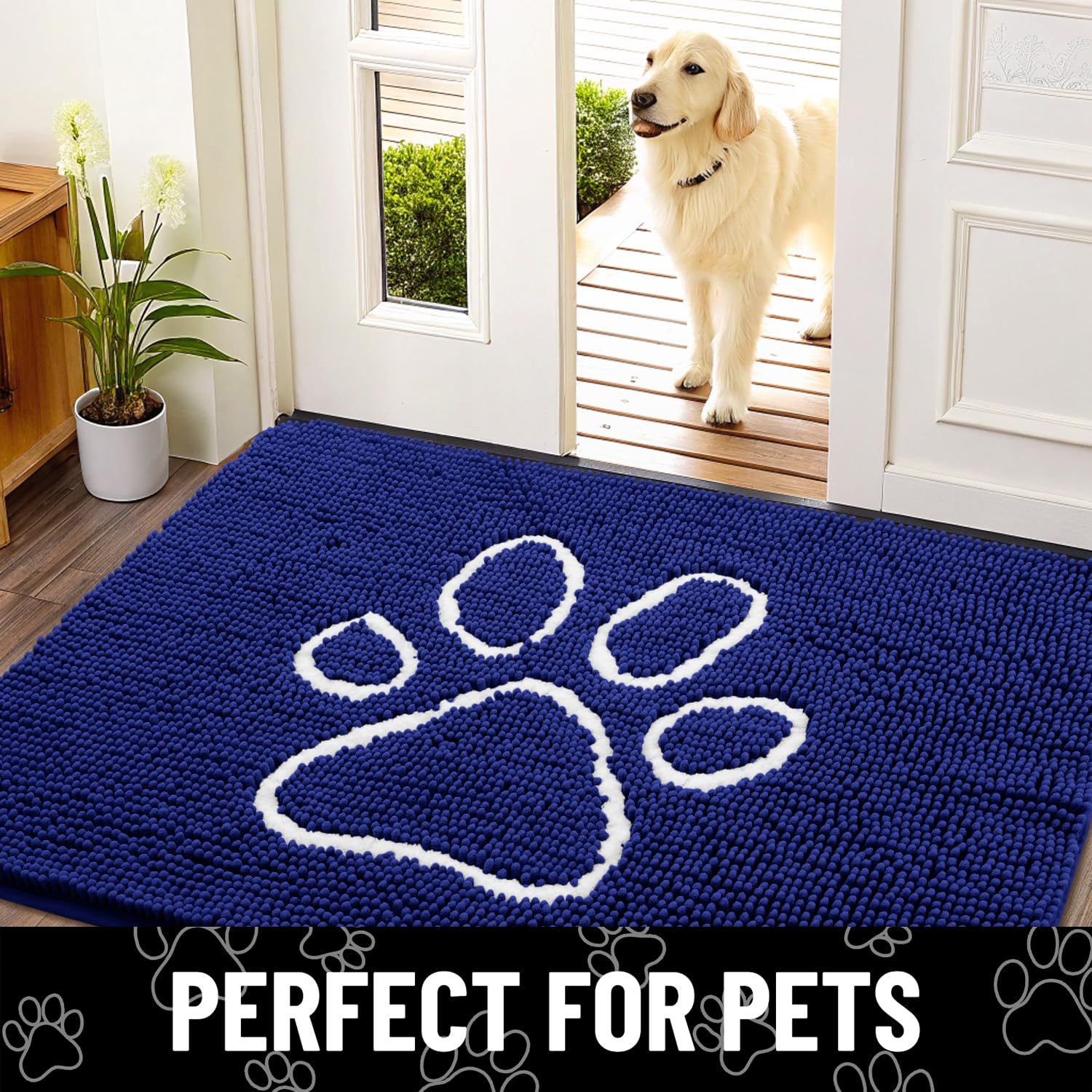 Smiry alfombra resistente para uso diario con mascotas