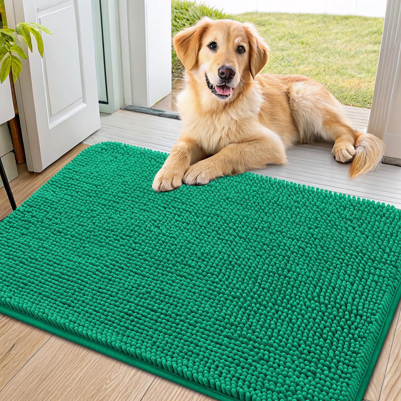 Smiry alfombra para perros con patas mojadas, absorbe humedad en la entrada.