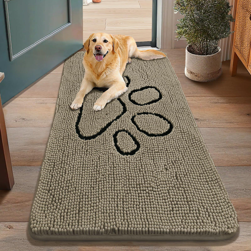 Smiry alfombra puerta chenilla suave: sensación agradable para las patas y pies al entrar.