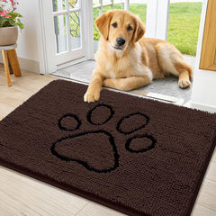 Alfombra Smiry de chenille suave y absorbente para proteger suelos