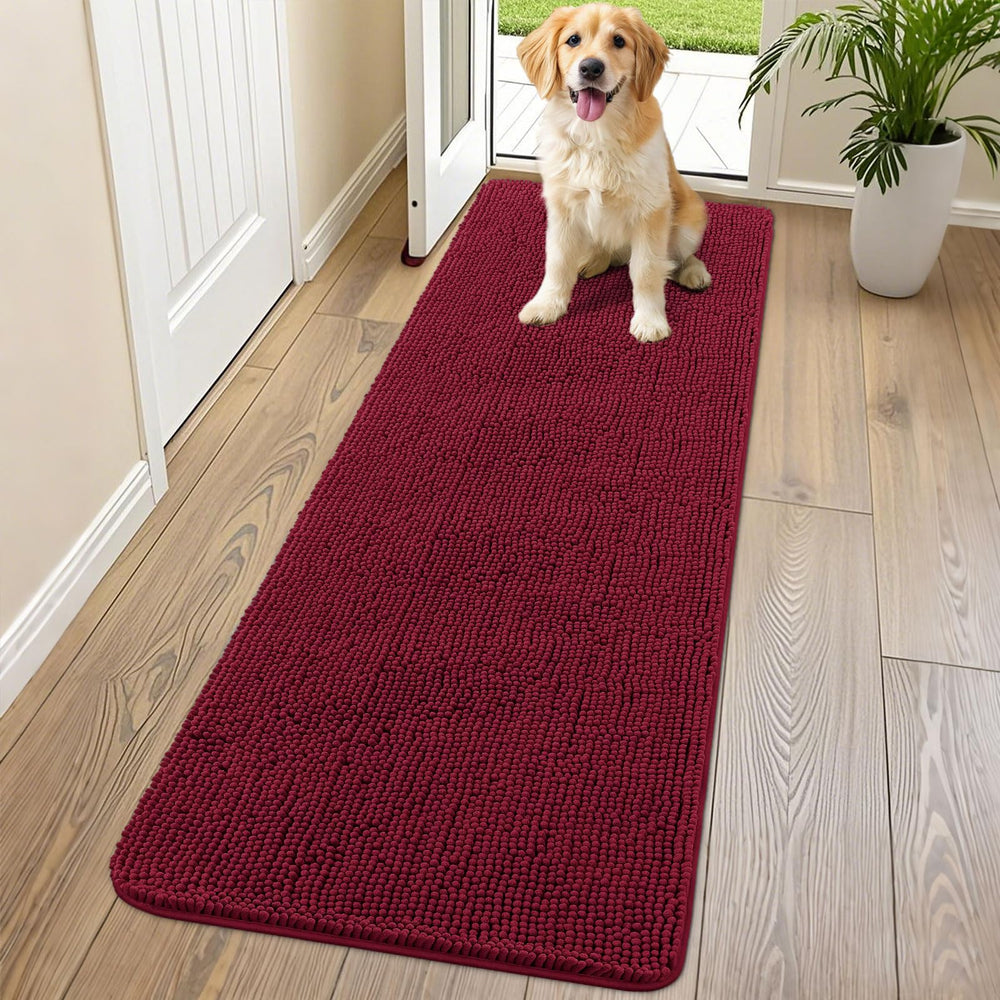 Smiry alfombra de puerta chenille suave para mascotas y pies