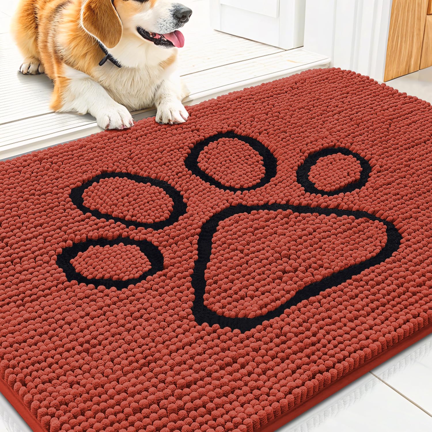 Smiry alfombra puerta chenille-suavidad: suavidad al pisar al entrar.