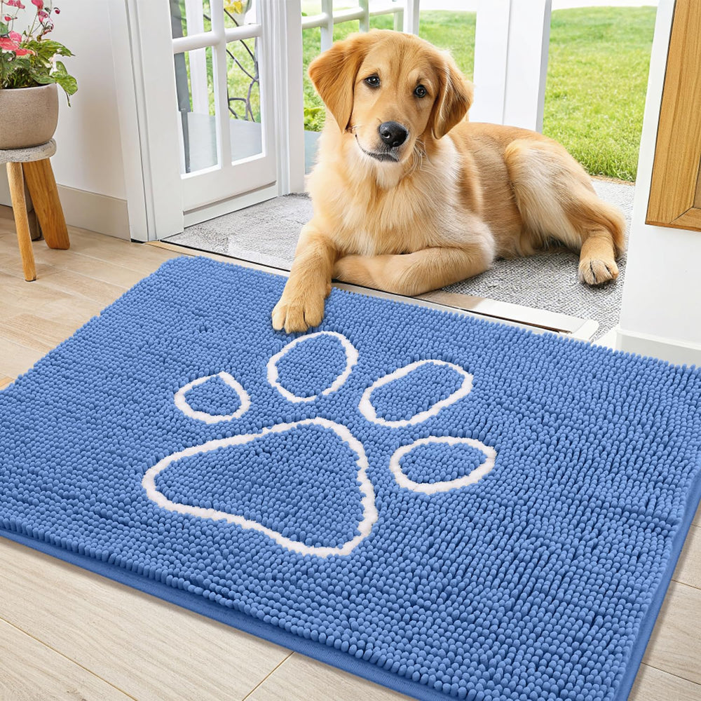 Smiry alfombra puerta chenille: suavidad para pies y patas en entradas