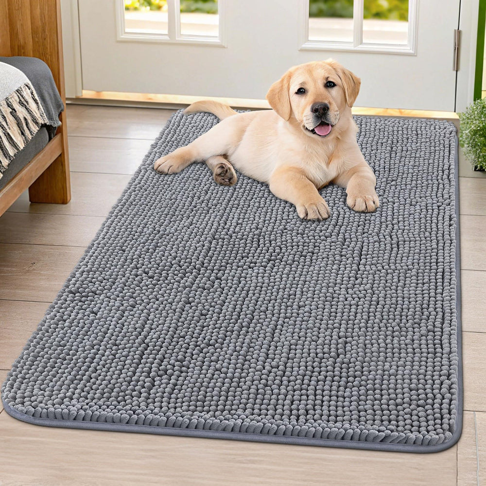 Alfombra Smiry para puerta de perro, tamaño 40x32, absorbe humedad