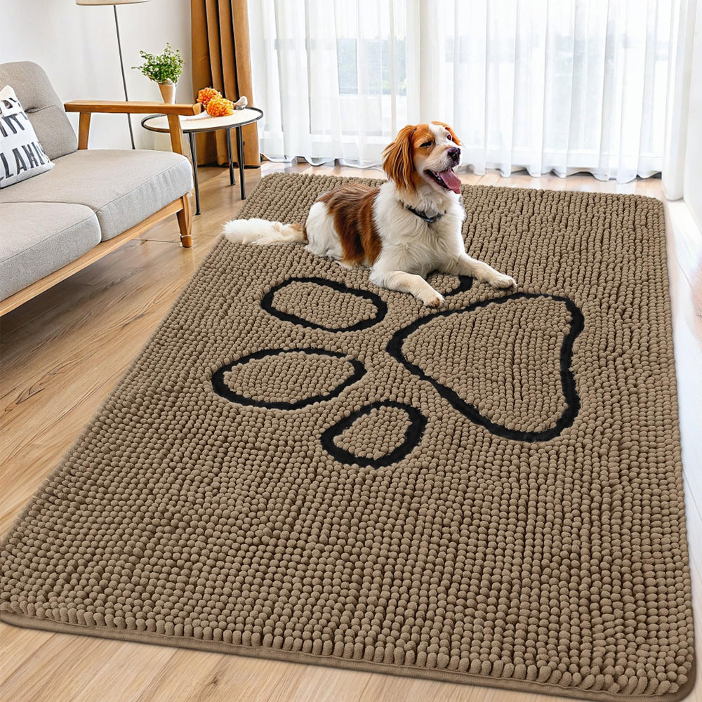 Smiry Alfombra para Puerta de Perros absorbe agua y suciedad en recibidor.