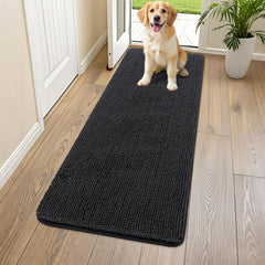 Smiry alfombra puerta para perros absorbente de humedad para entradas