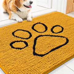 Smiry alfombra de puerta chenille suave para pies cómodos al entrar