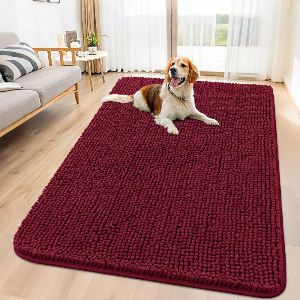 Smiry alfombra para perros, huellas de lodo, absorbe humedad y suciedad