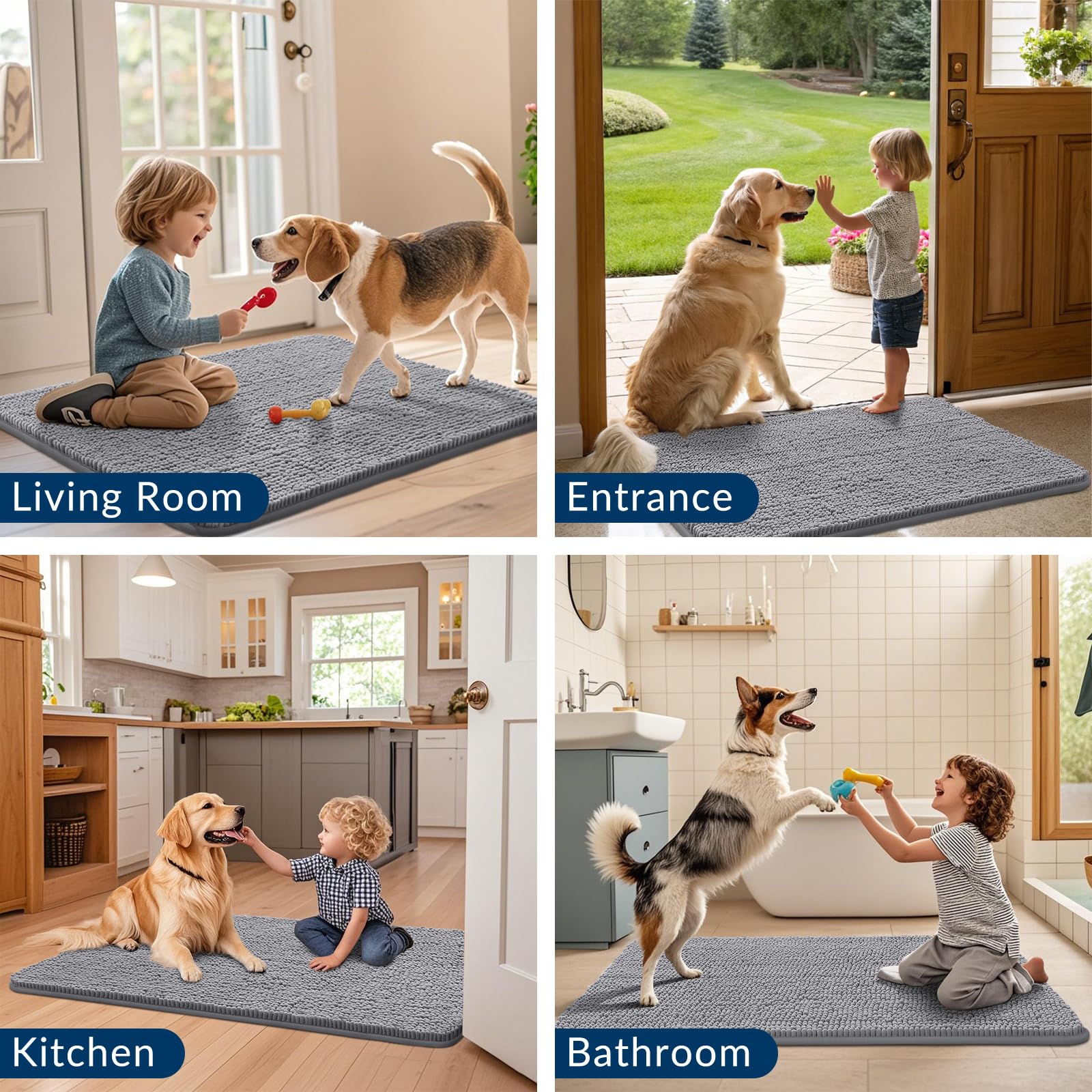 Colores neutros en gris Smiry combinan con cualquier decoración.